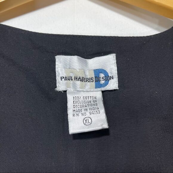 Paul Harrison Design Vintage Black Vest - Picture 6 of 10